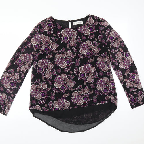 MIRUMI Womens Multicoloured Paisley  Basic Blouse Size 10