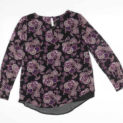 MIRUMI Womens Multicoloured Paisley  Basic Blouse Size 10