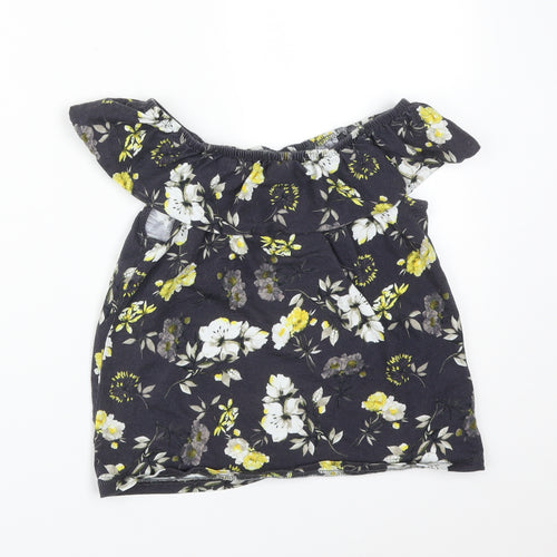 NEXT Girls Multicoloured Floral  Basic T-Shirt Size 9 Years