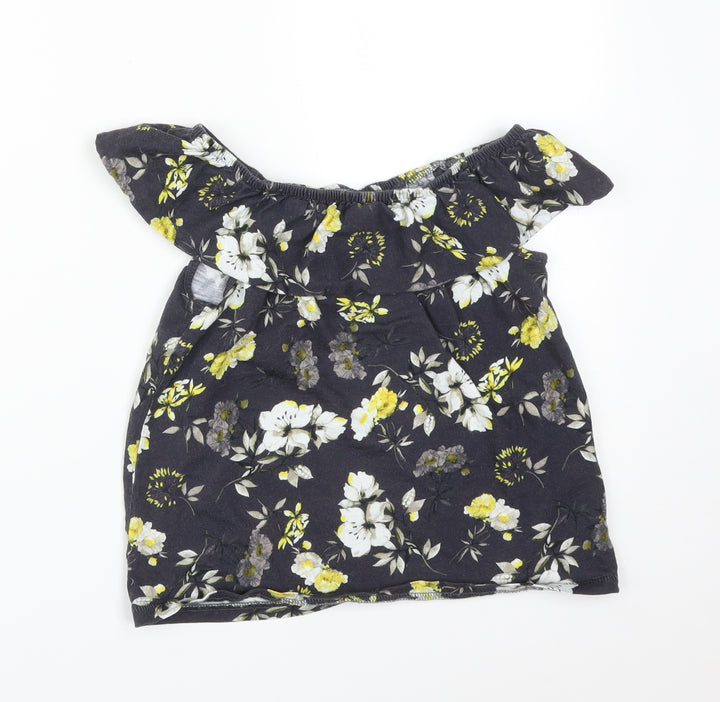 NEXT Girls Multicoloured Floral  Basic T-Shirt Size 9 Years