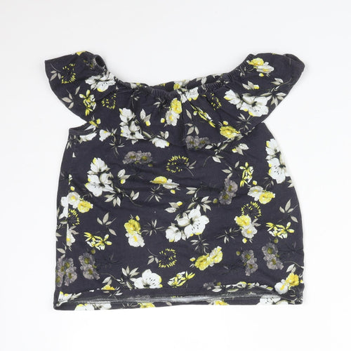 NEXT Girls Multicoloured Floral  Basic T-Shirt Size 9 Years