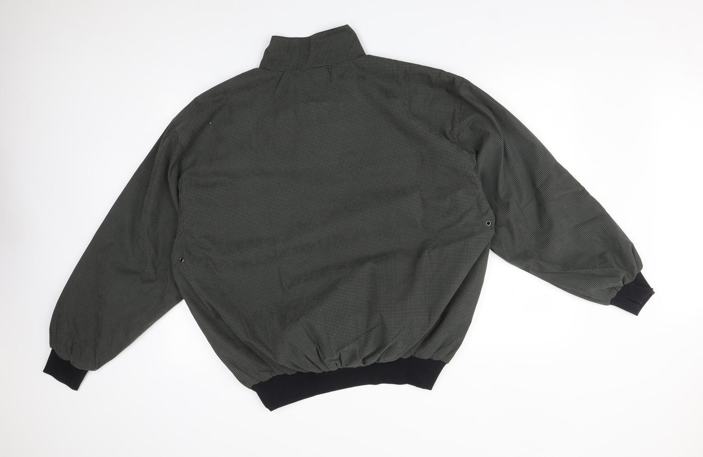 MAN Mens Green Houndstooth  Bomber Jacket Jacket Size M