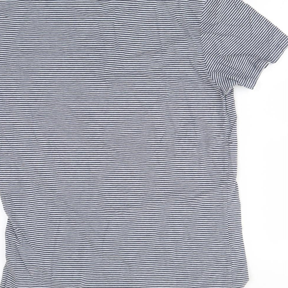 BD BAGGIES Mens Multicoloured Striped   Polo Size M
