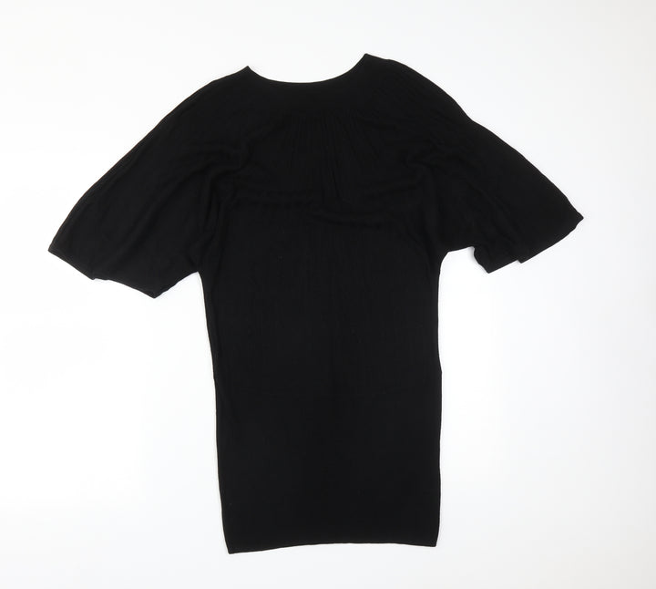 H&M Womens Black Striped Bodycon Size M