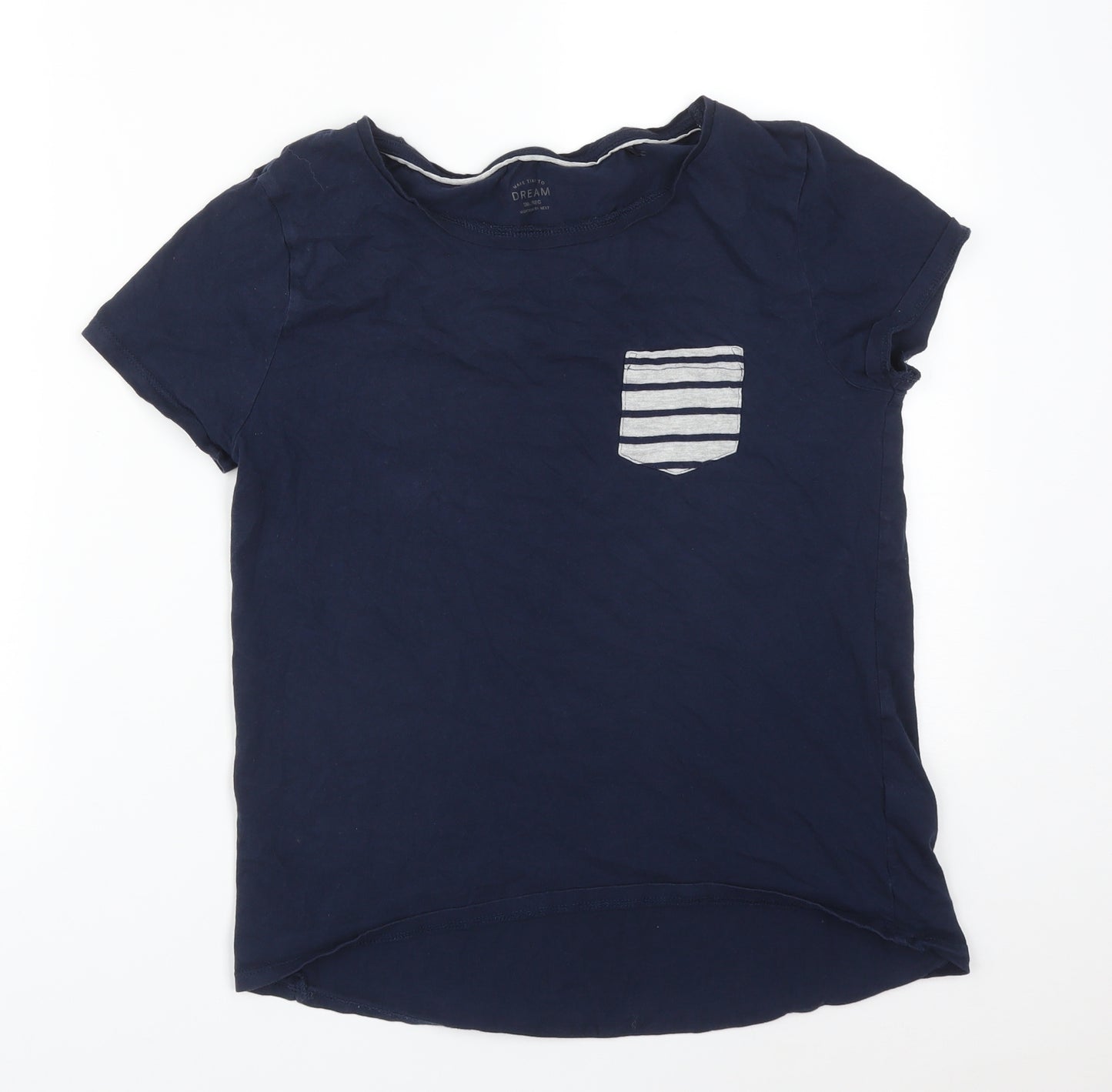 NEXT Womens Blue Solid   Pyjama Top Size S