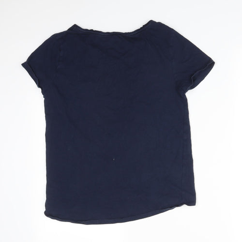 NEXT Womens Blue Solid   Pyjama Top Size S