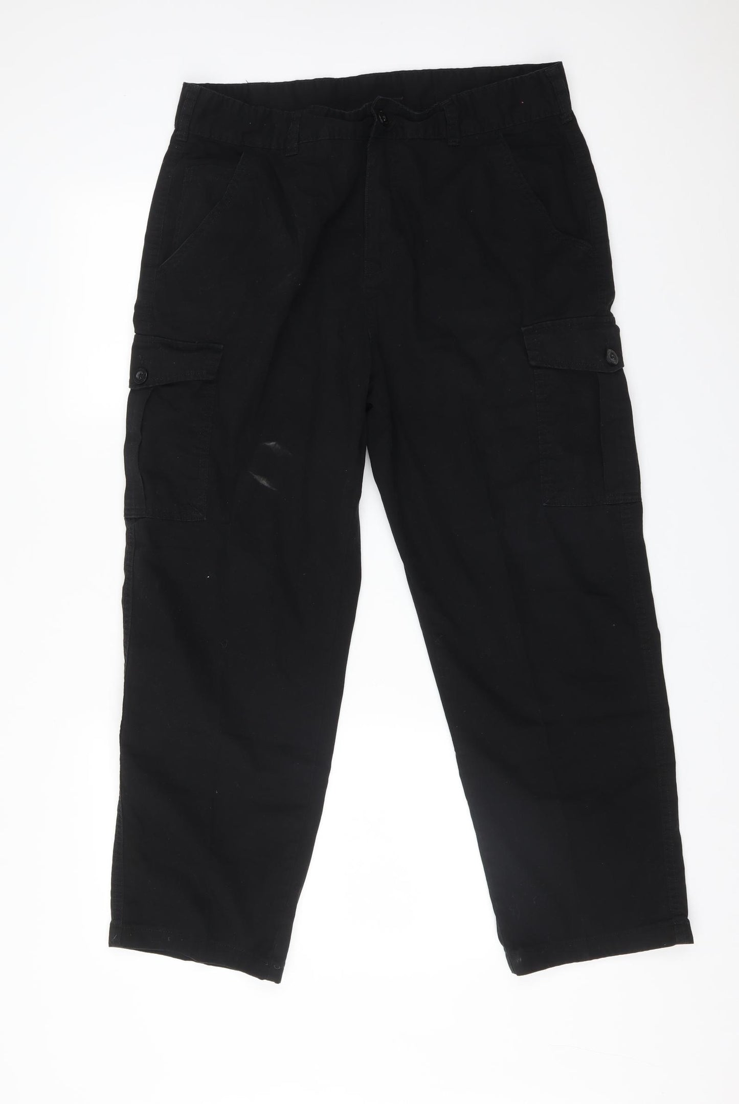 Mountain Warehouse Mens Black   Cargo Trousers Size 34 L27 in