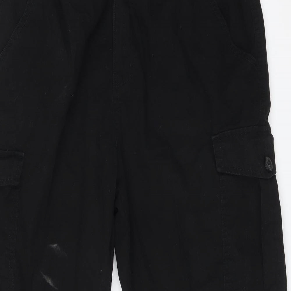 Mountain Warehouse Mens Black   Cargo Trousers Size 34 L27 in