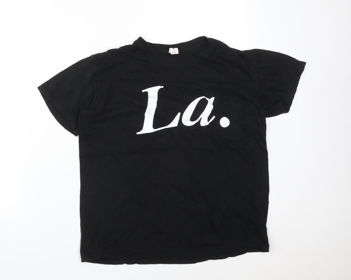 Club Womens Black   Basic T-Shirt Size M  - LA.