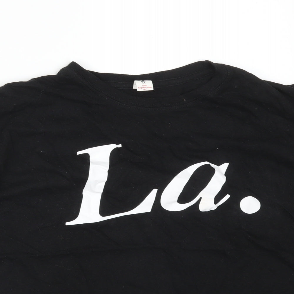 Club Womens Black   Basic T-Shirt Size M  - LA.