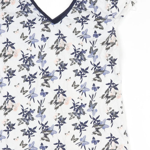 Dorothy Perkins Womens Multicoloured Geometric  Basic T-Shirt Size 12  - BUTTERFLY