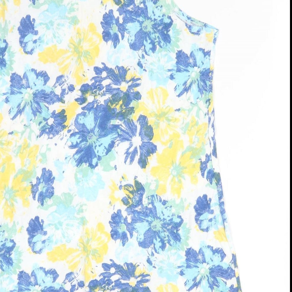 George Womens Multicoloured Floral  Basic T-Shirt Size 16