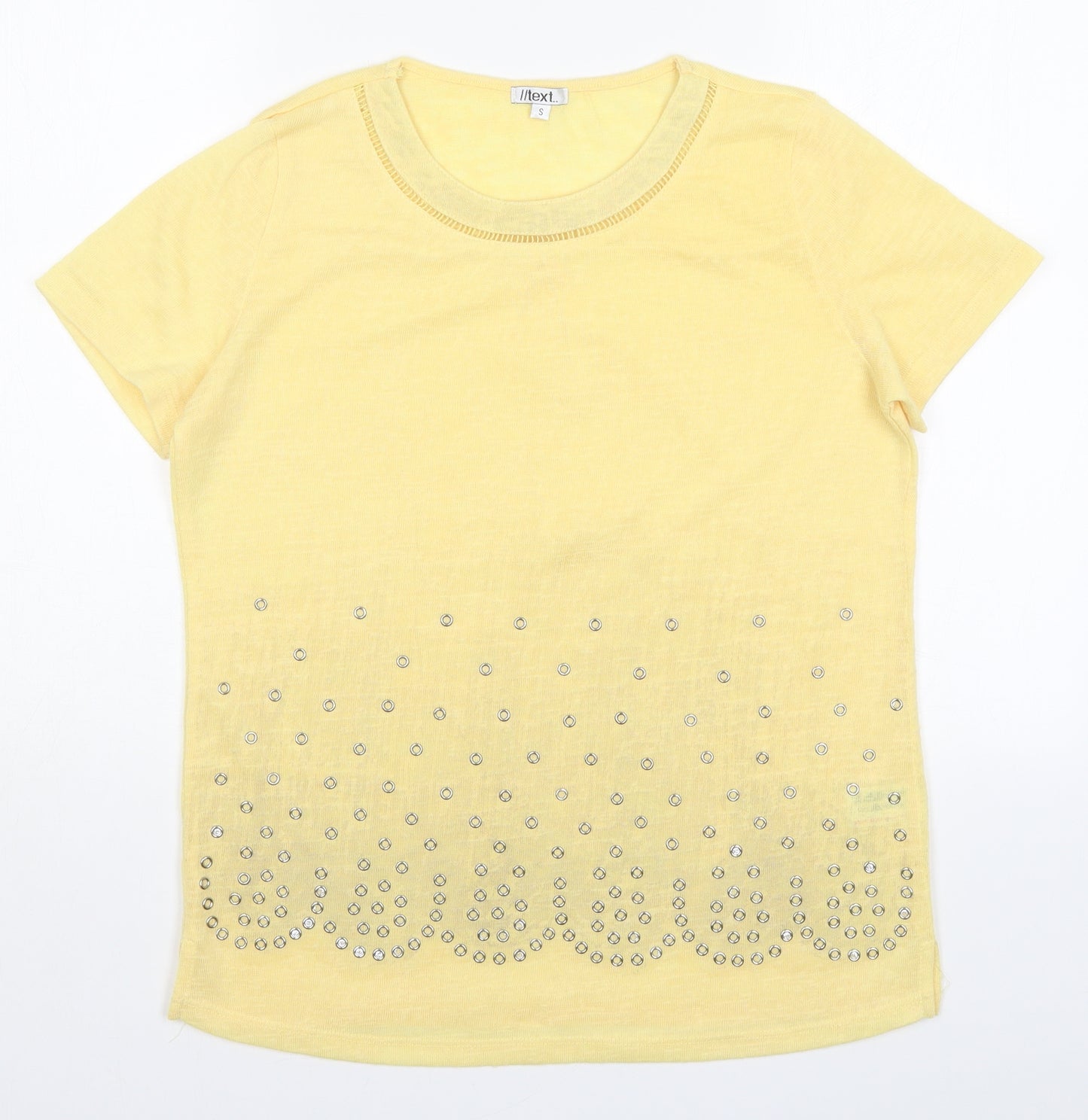 NEXT Womens Yellow   Basic T-Shirt Size S