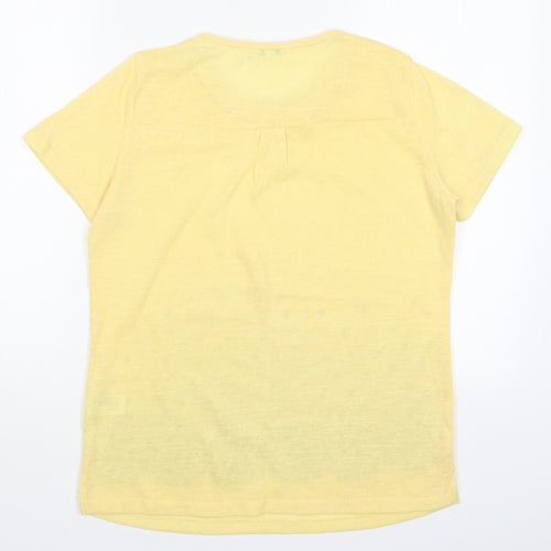 NEXT Womens Yellow   Basic T-Shirt Size S
