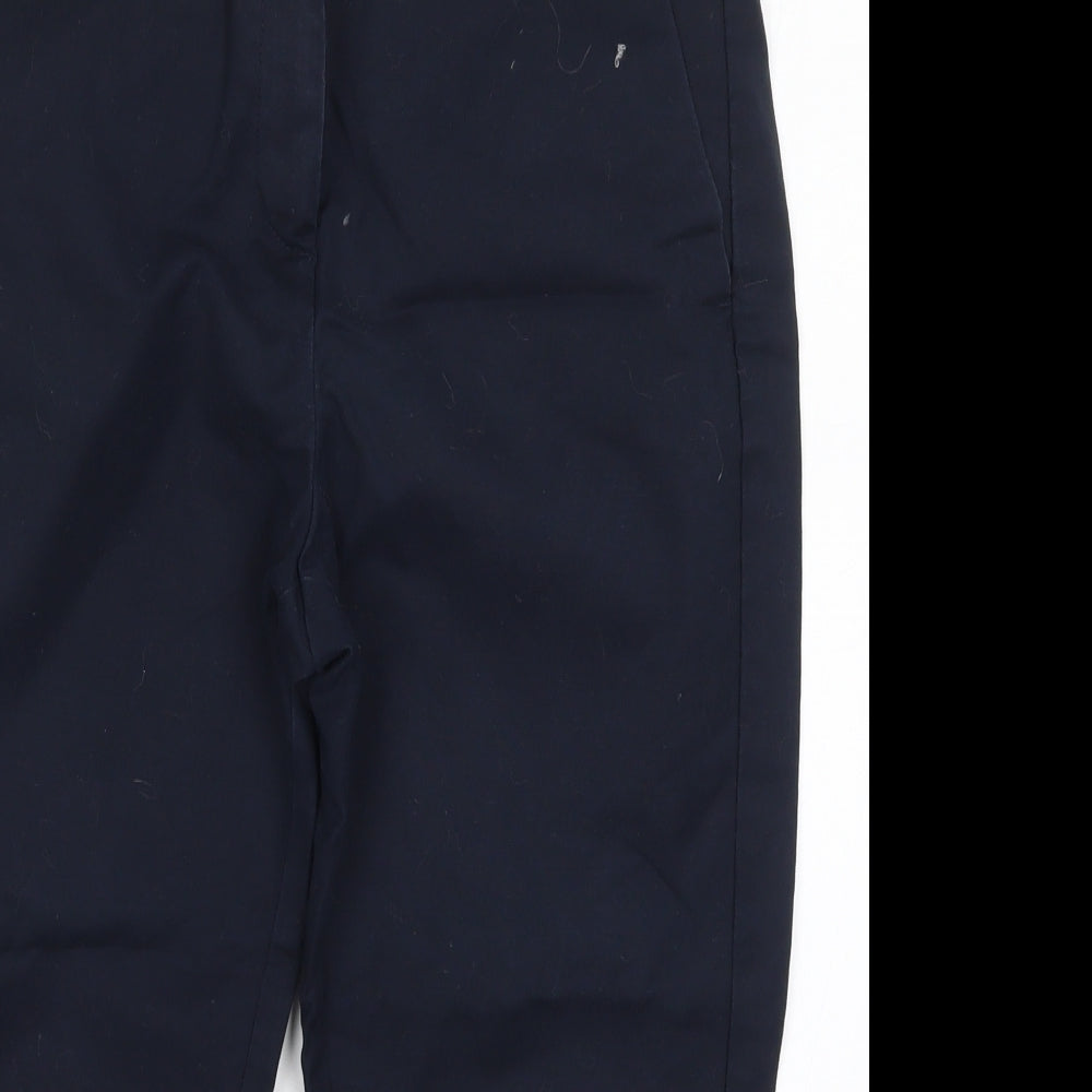 Marks and Spencer Womens Blue   Cropped Trousers Size 12 L20 in