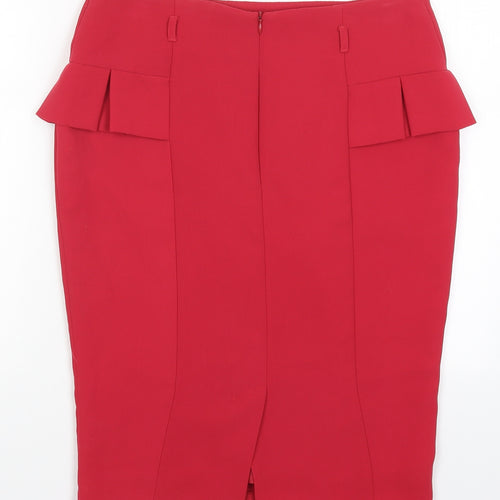 Papaya Womens Red   Straight & Pencil Skirt Size 12