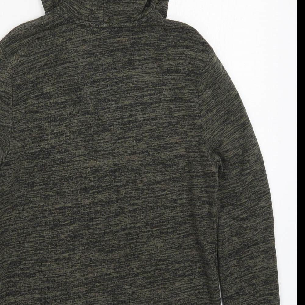 H&M Boys Green   Full Zip Hoodie Size 11-12 Years