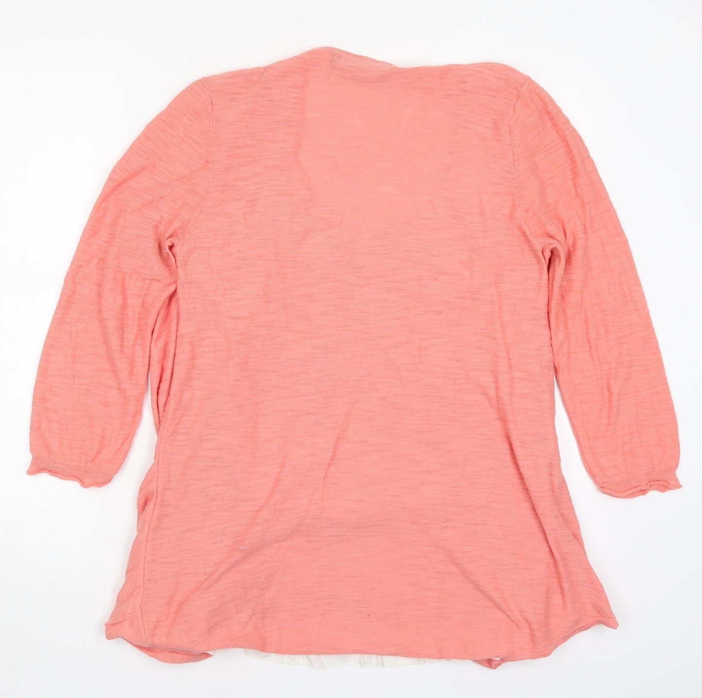 NEXT Womens Pink Floral Knit Cardigan Jumper Size 14  - Cardigan and Top All in One