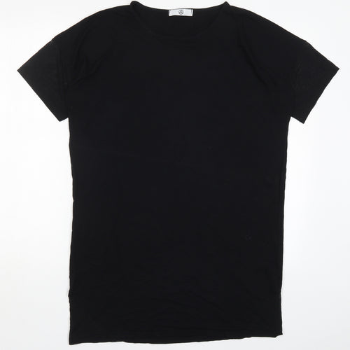 Missguided Womens Black   T-Shirt Dress  Size 8