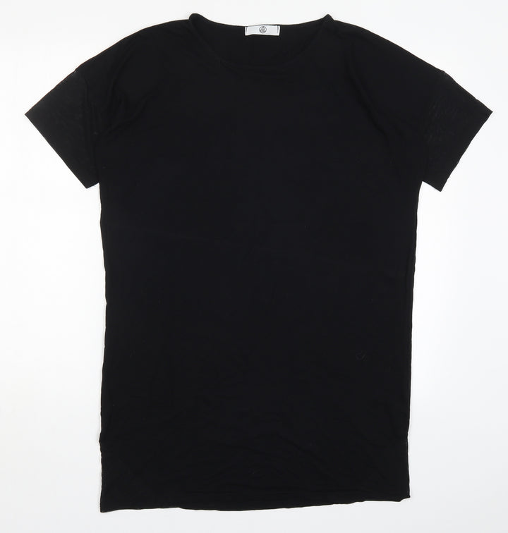 Missguided Womens Black T-Shirt Dress Size 8