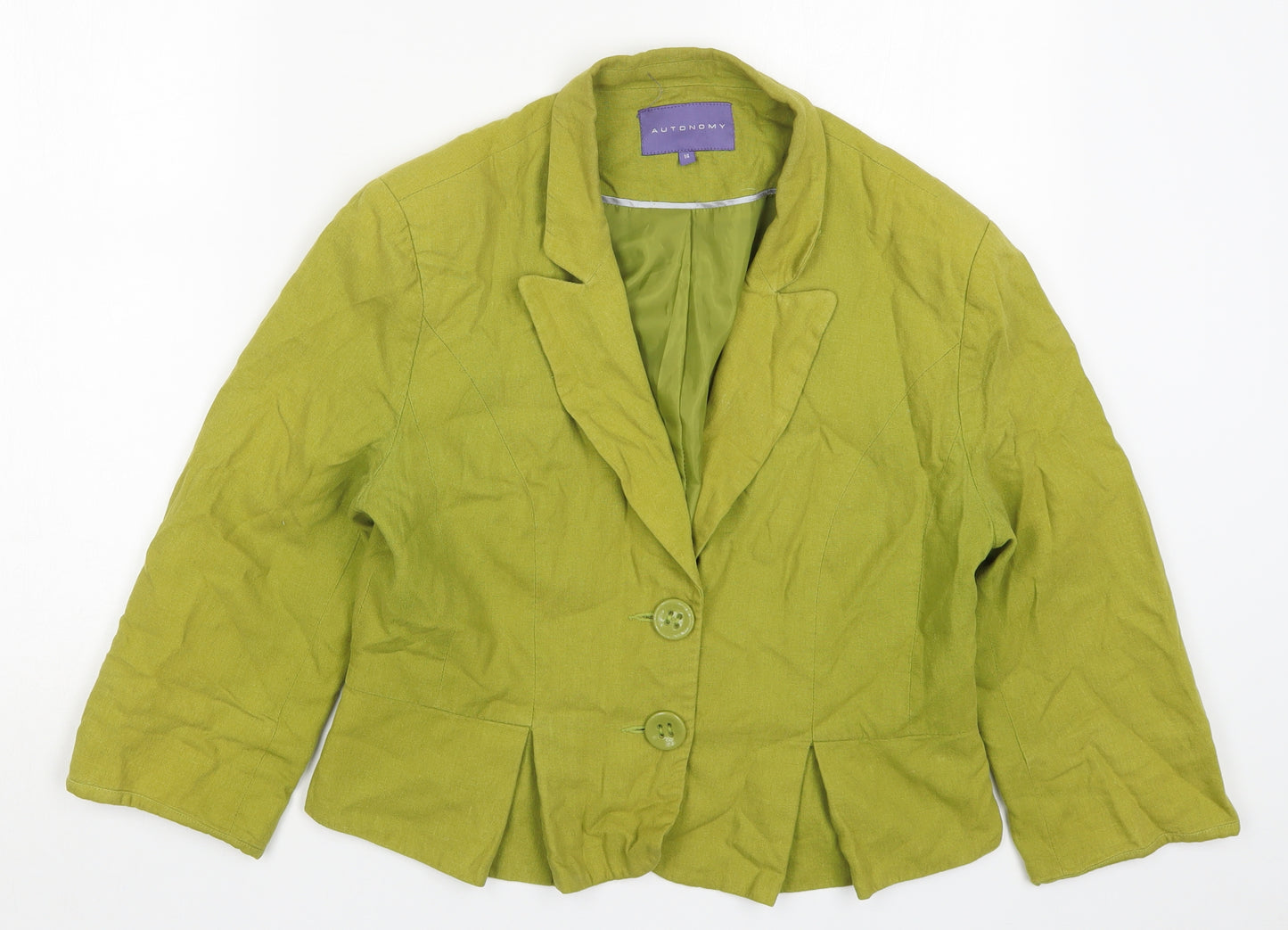 Autonomy Womens Green   Jacket  Size 14