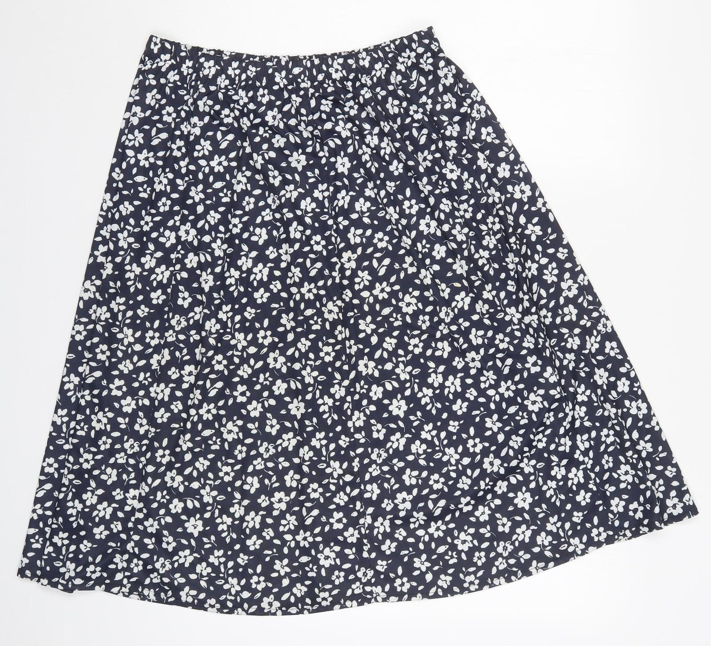 Sedagyl Womens Blue Floral  Skater Skirt Size 16