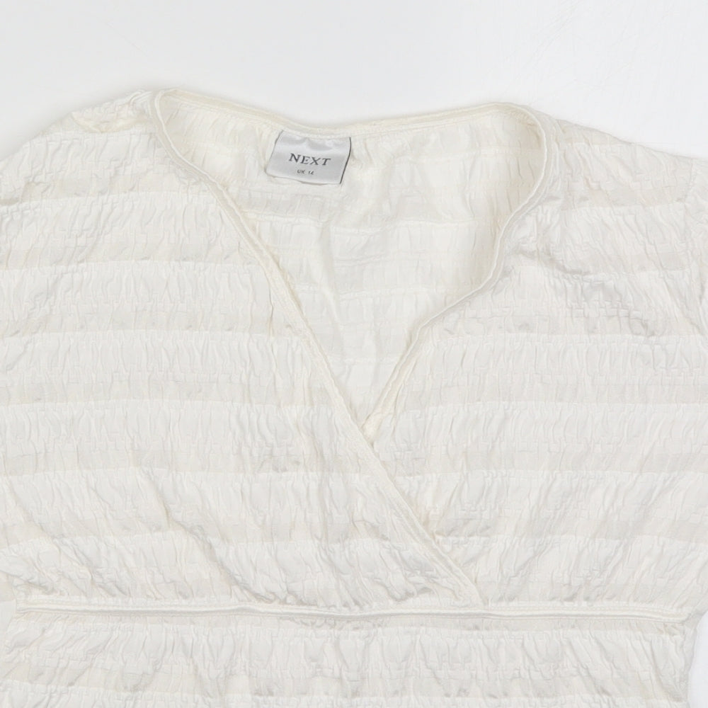 NEXT Womens White   Basic T-Shirt Size 14