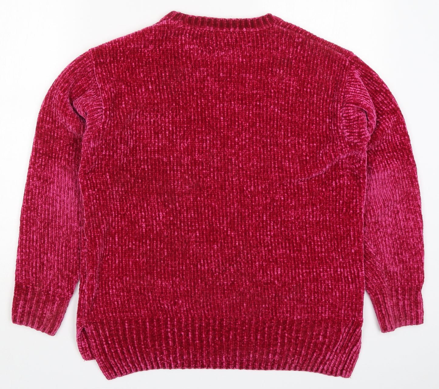 F&F Womens Pink  Knit Pullover Jumper Size 12