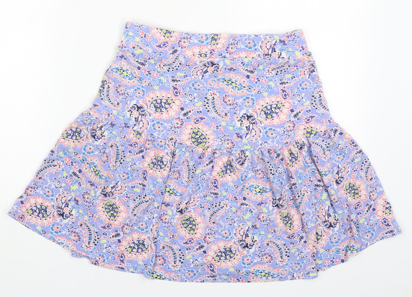 TU Womens Blue Paisley  Skater Skirt Size 12