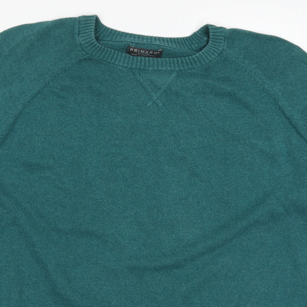 Primark Mens Blue  Knit Pullover Jumper Size XL