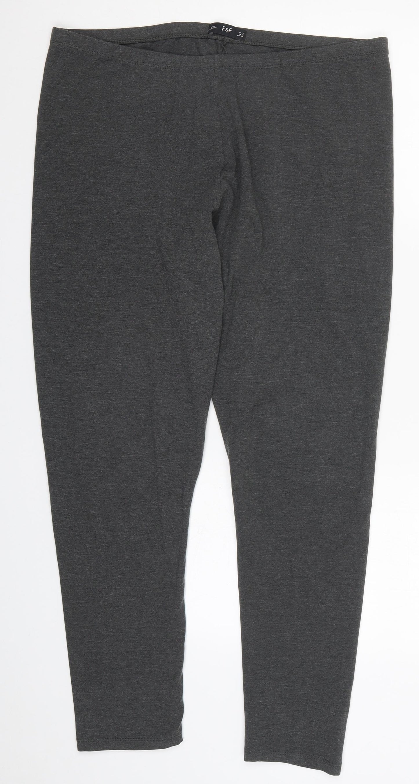 F&F Womens Grey   Carrot Leggings Size 20 L28 in