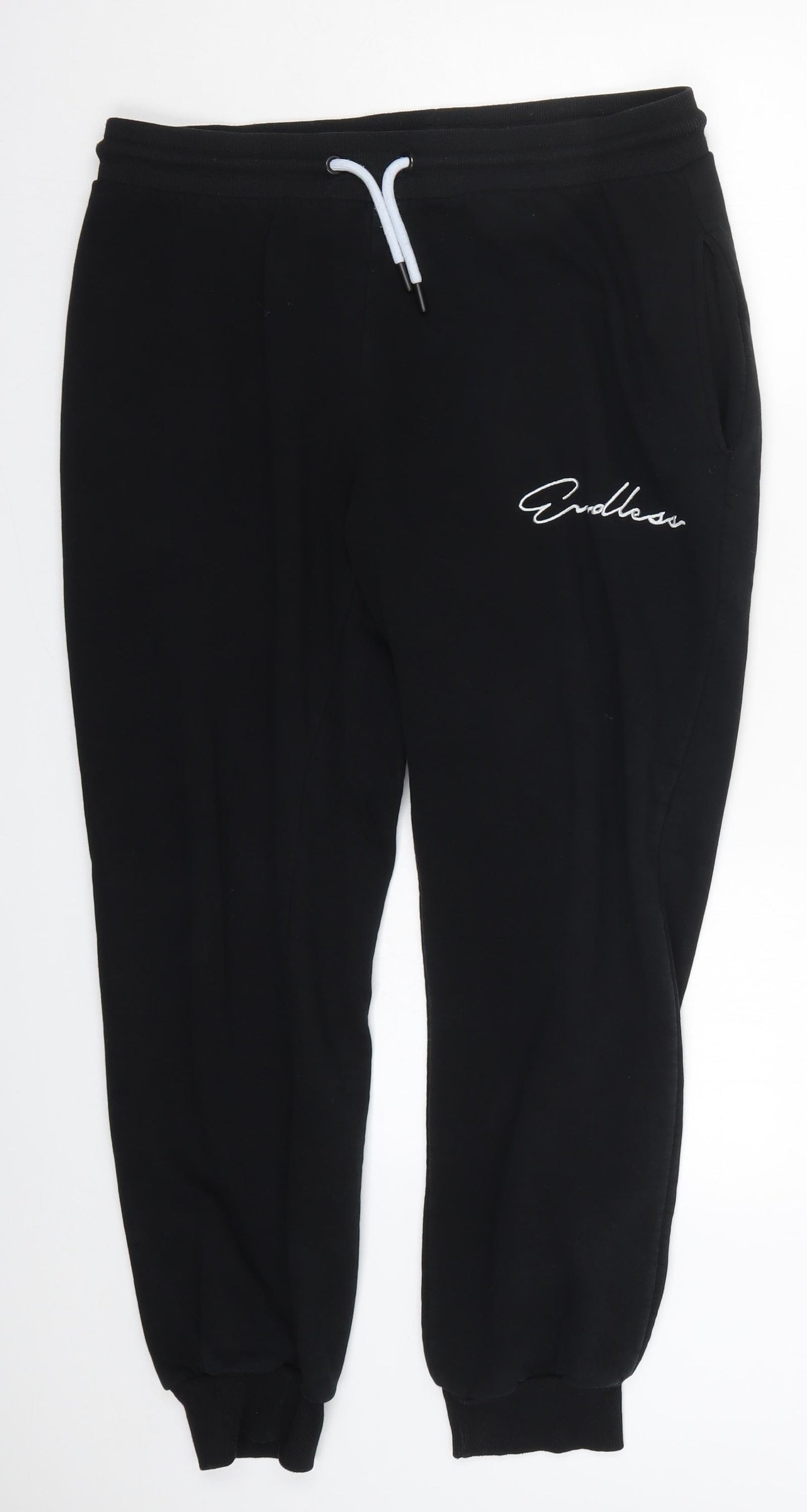 Primark Womens Black   Sweatpants Trousers Size L L28 in - Endless