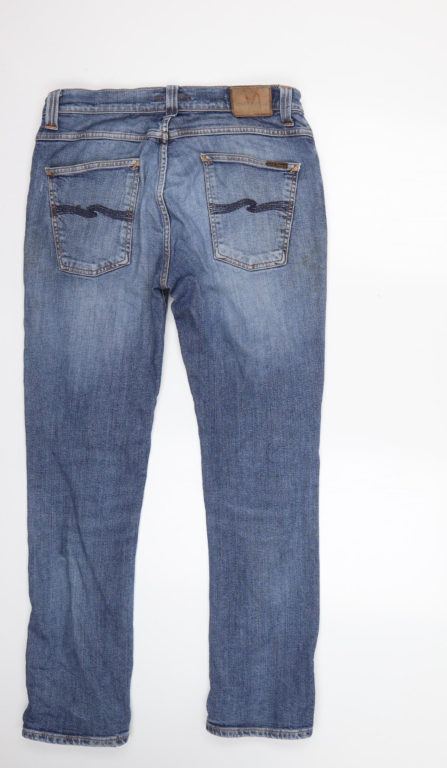 Nudie Mens Black   Straight Jeans Size 34 L30 in