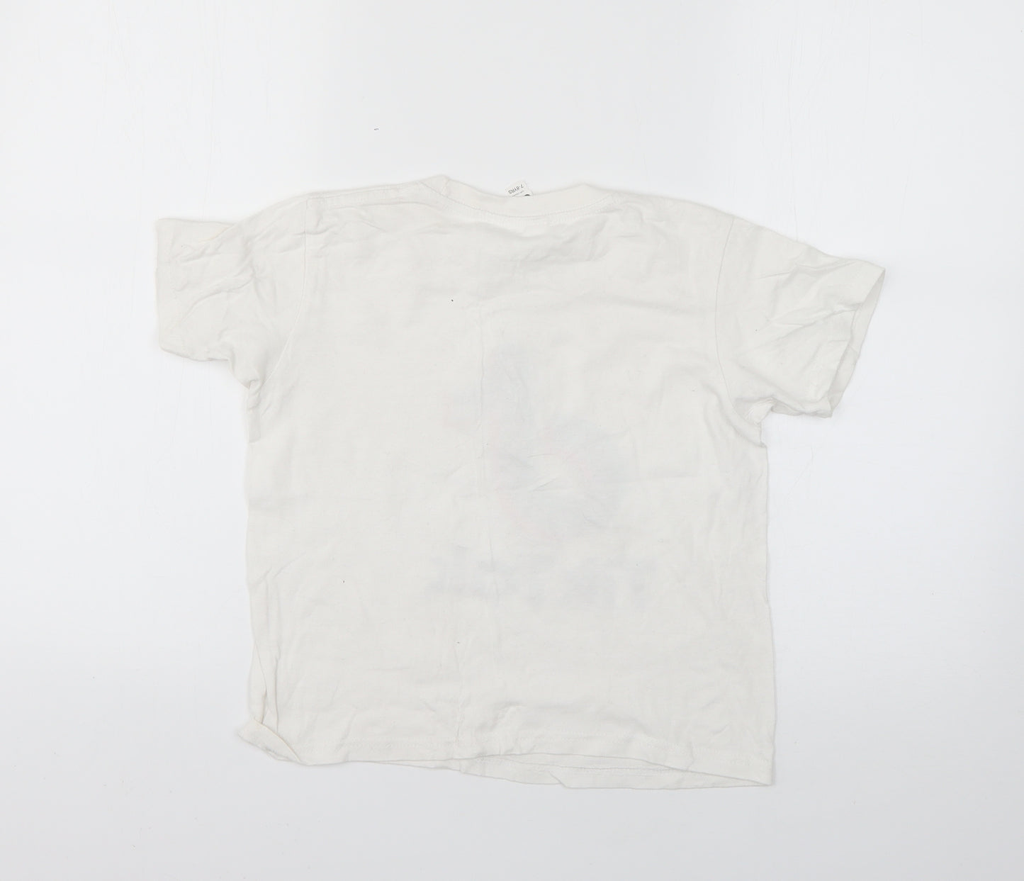casual classics Girls White   Basic T-Shirt Size 7-8 Years