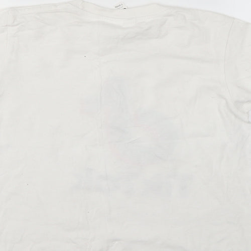 casual classics Girls White   Basic T-Shirt Size 7-8 Years