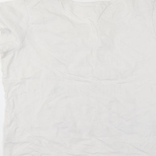 pep&co Womens White   Basic T-Shirt Size 12