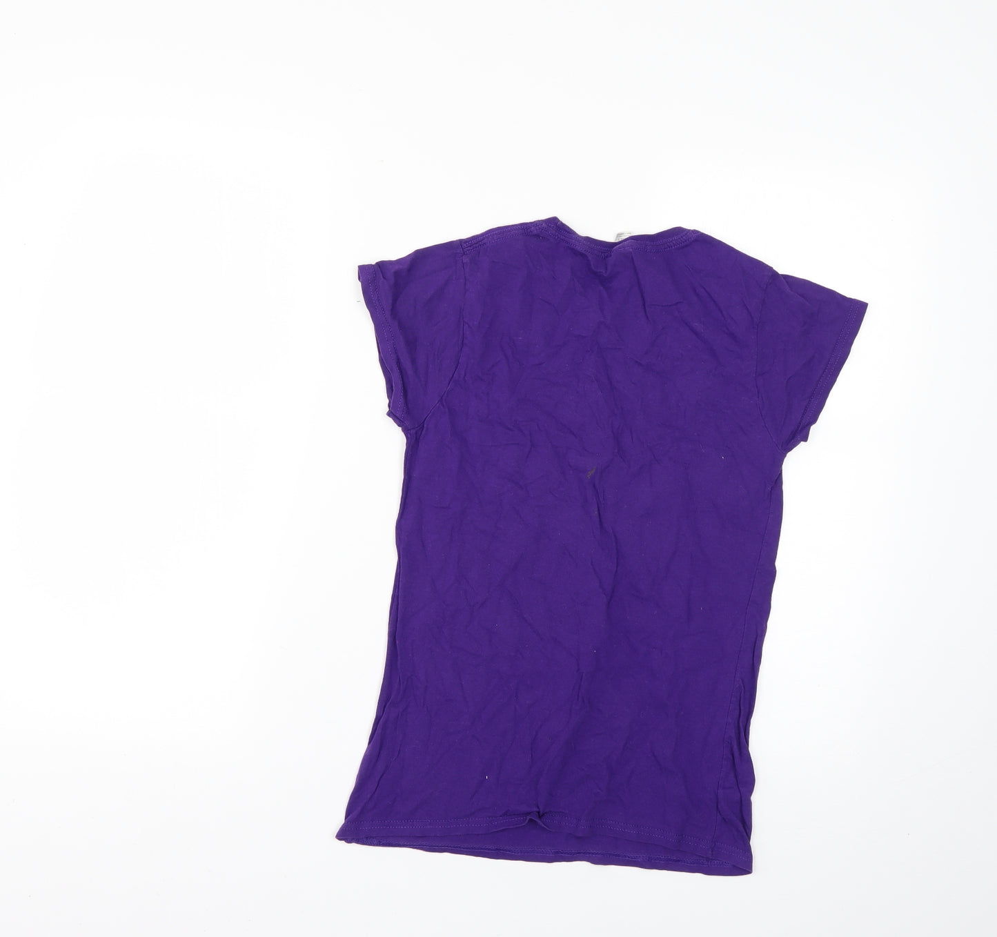 Gildan Womens Purple   Basic T-Shirt Size S