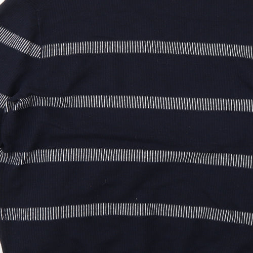 nigel hall Mens Blue Striped  Pullover Jumper Size XL