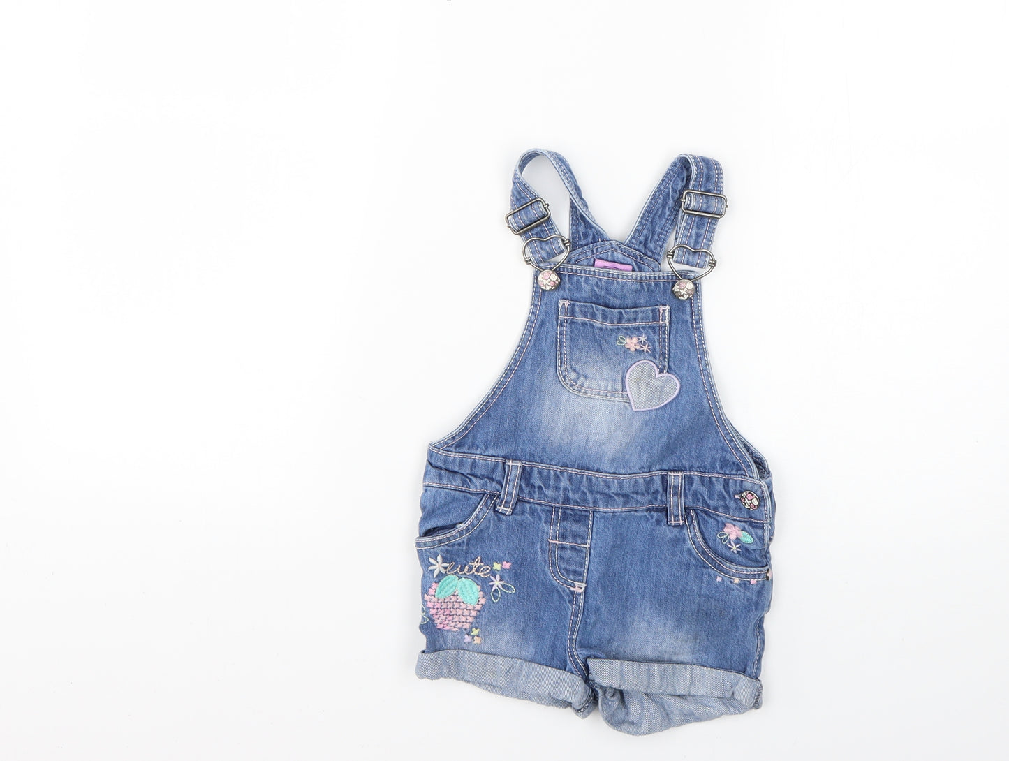 F&F Baby Blue   Dungaree Outfit/Set Size 18-24 Months