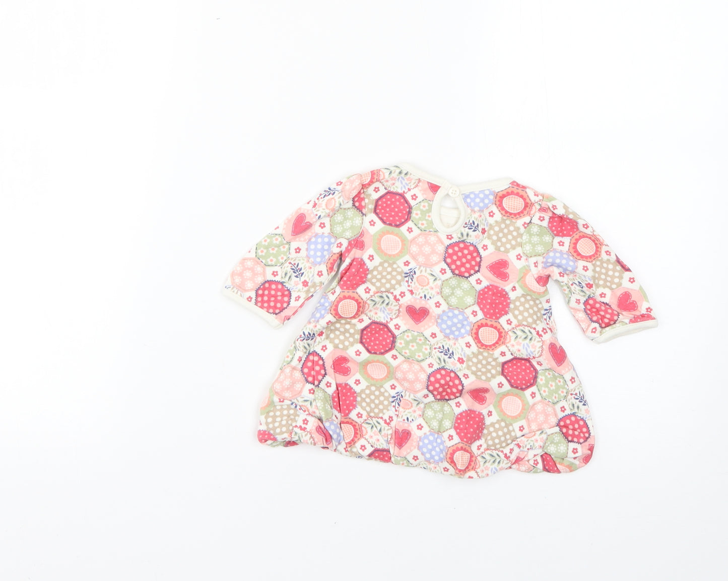 George Baby Multicoloured Geometric  Fit & Flare  Size 0-3 Months