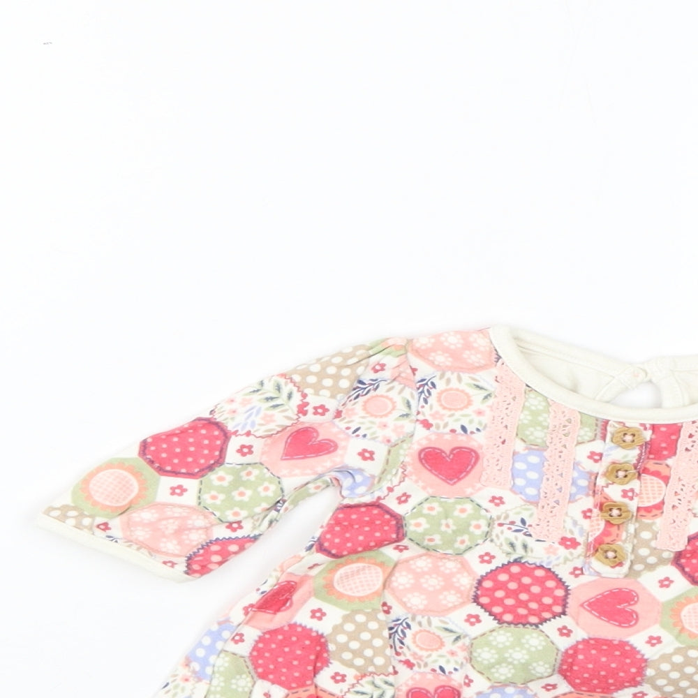 George Baby Multicoloured Geometric  Fit & Flare  Size 0-3 Months