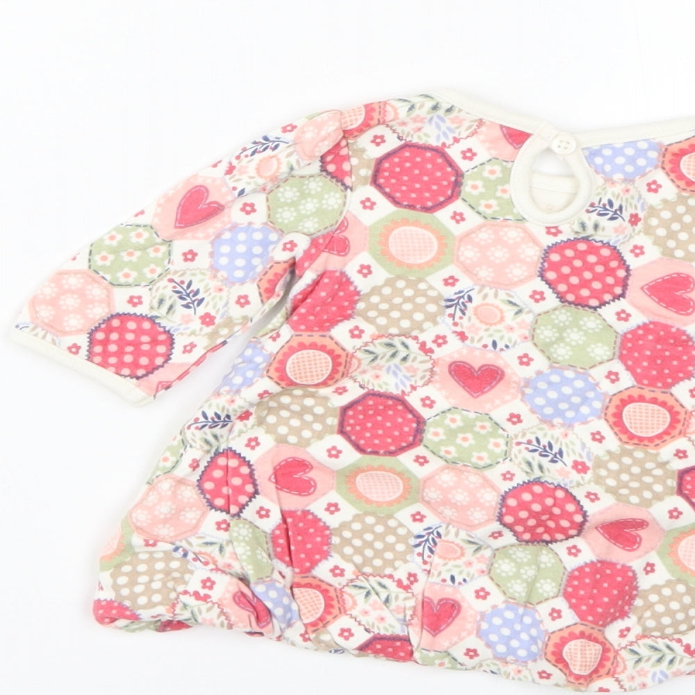George Baby Multicoloured Geometric  Fit & Flare  Size 0-3 Months