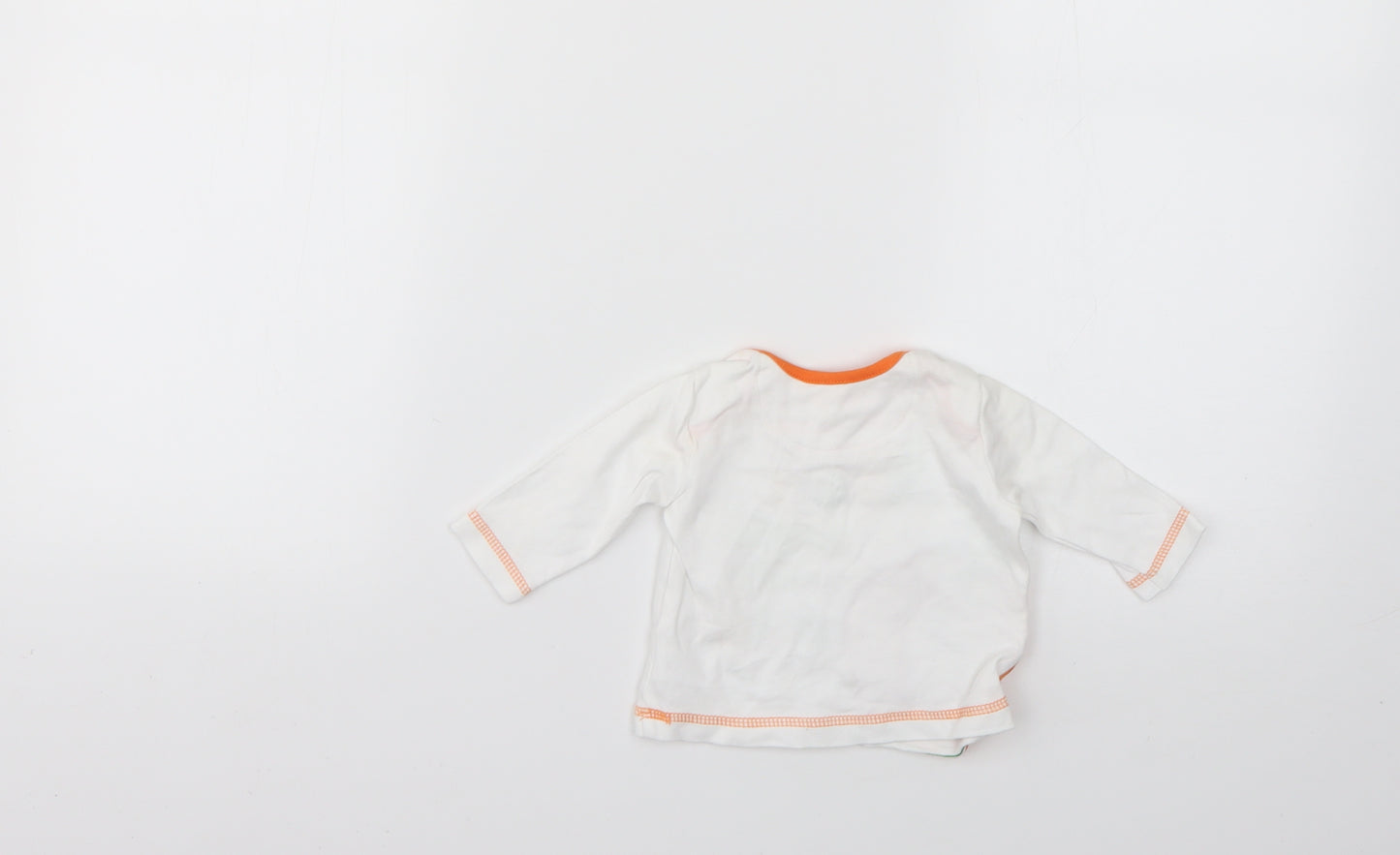 George Baby White Geometric  Basic T-Shirt Size 0-3 Months