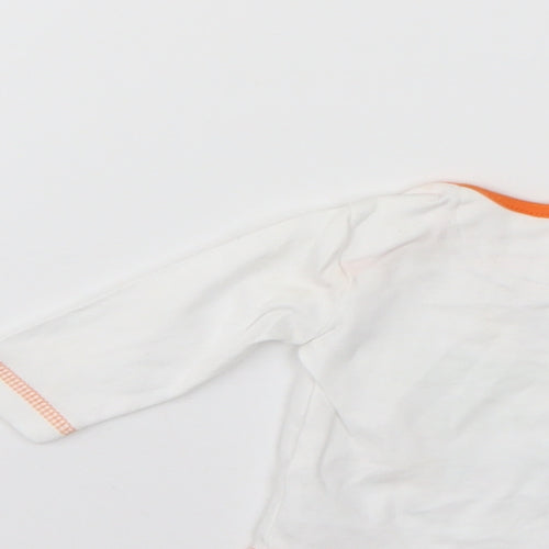 George Baby White Geometric  Basic T-Shirt Size 0-3 Months