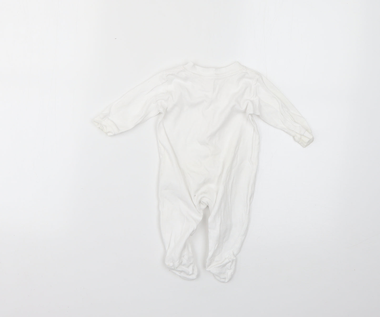 George Baby White   Babygrow One-Piece Size 0-3 Months