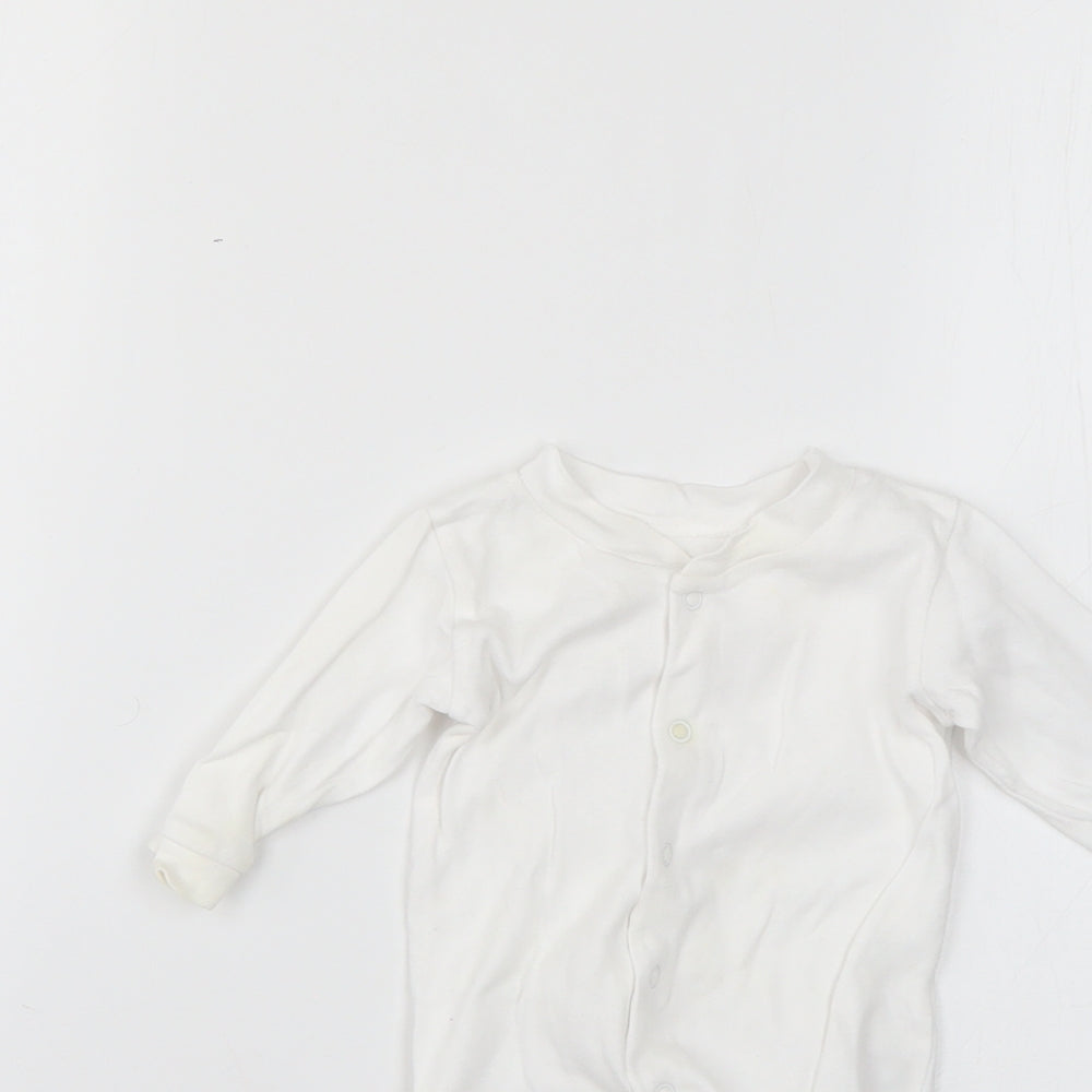 George Baby White   Babygrow One-Piece Size 0-3 Months