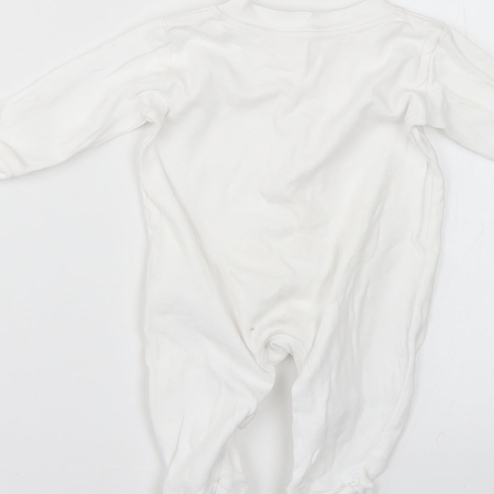 George Baby White   Babygrow One-Piece Size 0-3 Months