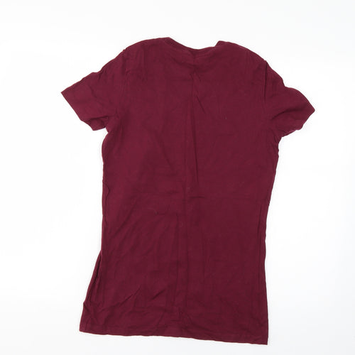 Bella Womens Purple   Basic T-Shirt Size L