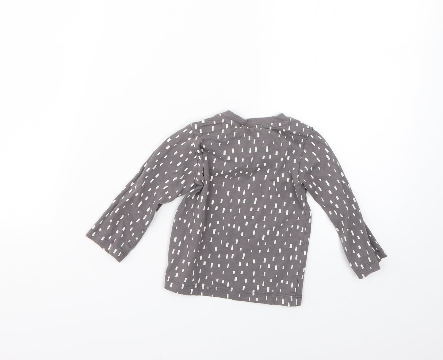 Matalan Baby Grey Geometric  Basic T-Shirt Size 9-12 Months