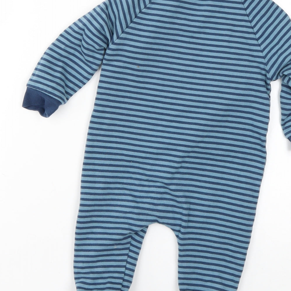 NEXT Baby Blue Striped  Babygrow One-Piece Size 9-12 Months